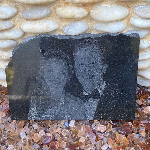 Black Engraved NBA Steph Curry Stone Plaque - Picture 2 of 2